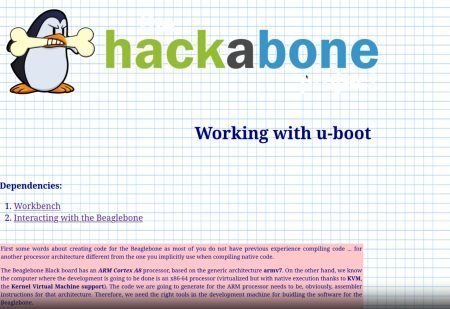 Hackabone Project Offers BeagleBone-Based Embedded Linux Training with ...