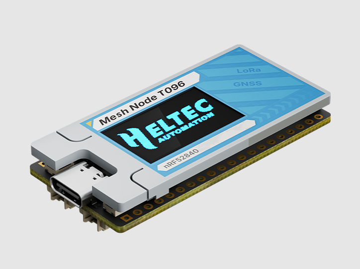 Heltec Mesh Node T096 adopts nRF52840 platform with integrated LoRa and GNSS